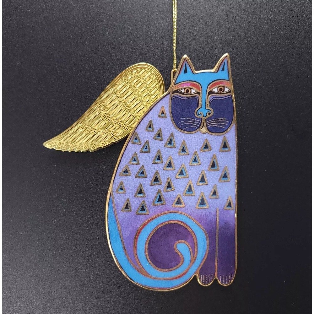 Laurel‎ Burch ALICIA Angeli-Cats Bradford Cat Angel Christmas Ornament Porcelain